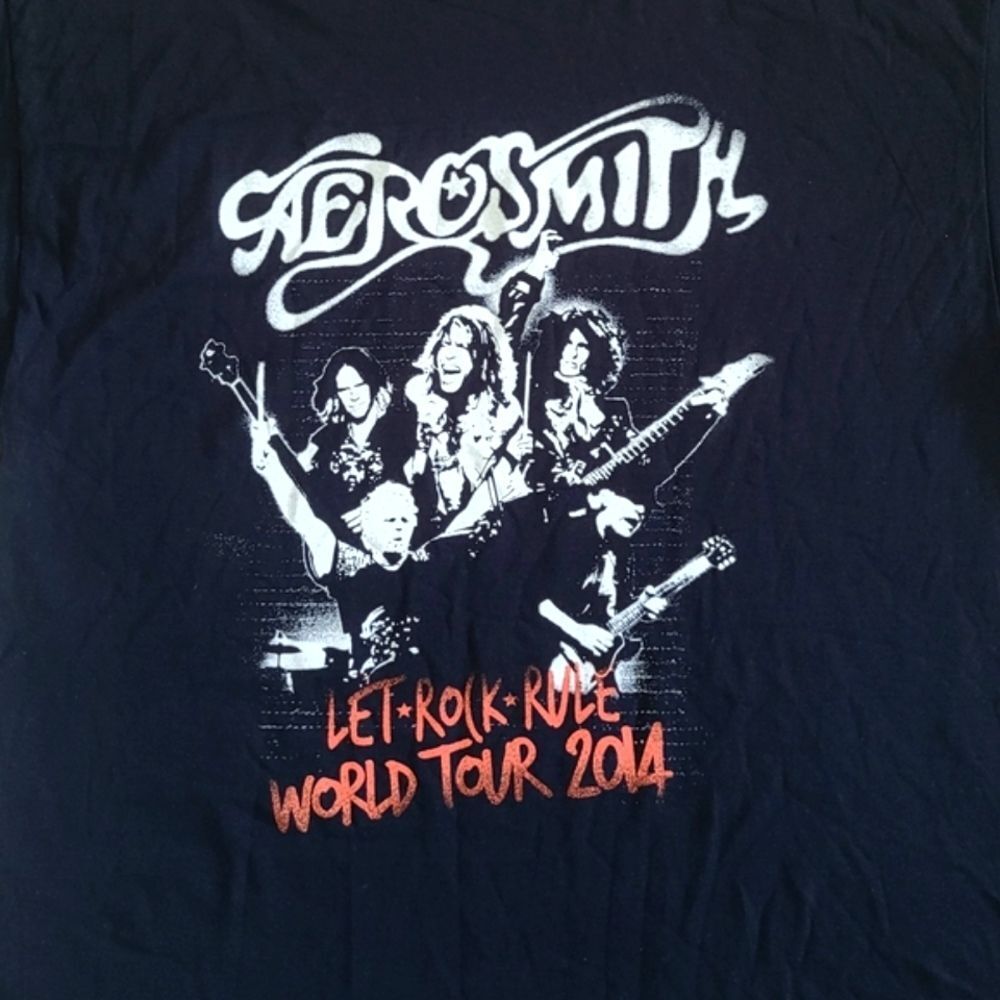 Aerosmith🎶 "Let Rock🎸 Rule World🌎 Tour 2014" Graphic Tee👕 - Picture 3 of 10